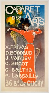 Plakat do „Cabaret Des Arts”, ok. 1900